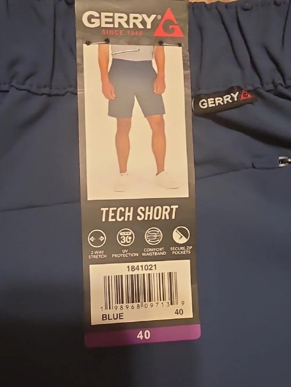 Gerry Weber Men's Tech Shorts - Navy Blue